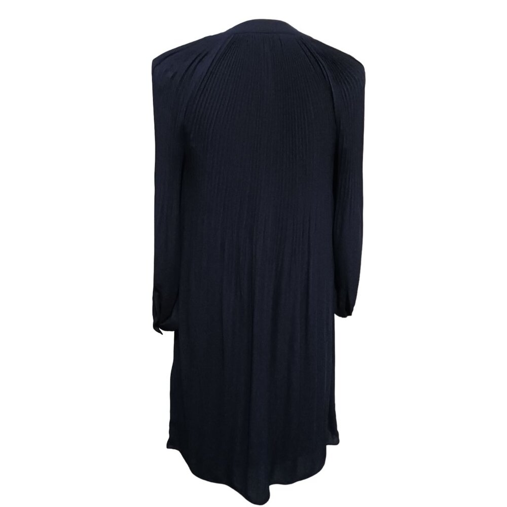 NEW HOBBS LONDON Emilia‎ Pleated Shift Dress Navy Blue Size 4 - Picture 6 of 15